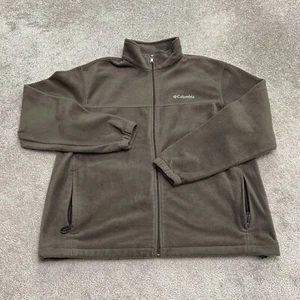 Columbia Steens Mountain Fleece Jacket Mens XL Brown Full Zip Outdoor Hiking - Picture 1 of 14