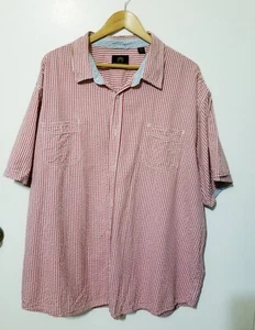 Weatherproof Men's Cotton Check Plaid Short Sleeve Puckered Button Up Shirt 3X  - Picture 1 of 9