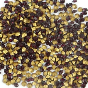 1012 PP24 G *** 100 strass Swarovski fond conique PP24 (3,1mm) GARNET - Picture 1 of 4
