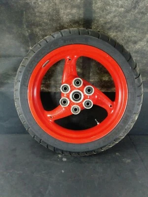 02 Ducati Monster 750 Rear Wheel Rim Red 30.7146.00 Brembo  - Image 1 of 4