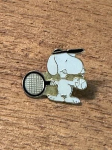Snoopy Tennis Lapel Pin NEW - Picture 1 of 3