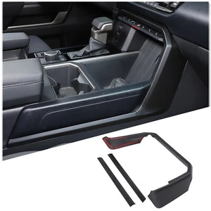 Matte black ABS Center Console Side Trim For Toyota Tundra Sequoia 2022-2023 - Foto 1 di 16