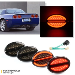 Smoked LED Halo Tail Light For 97-04 Chevrolet Corvette C5 + Hyper Flash Harness - Bild 1 von 14