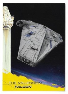 2018 Topps Solo A Star Wars Story Yellow Parallel #13 The Millennium Falcon