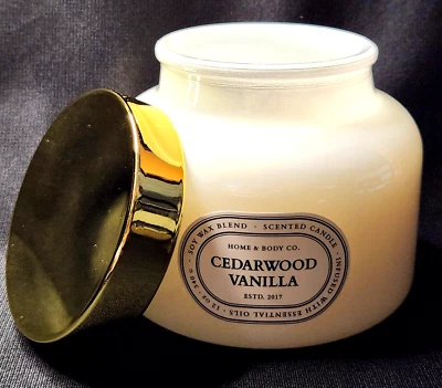 Home & Body Co Cedarwood Vanilla Soy Wax Blend w/ Essential Oils 12 oz Candle - Image 1 of 4