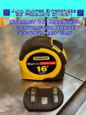 Stanley 16 Ft MaxSteel Contractor Grade 33-692 Tape Measure Mag Clip