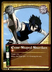2002 Naruto CCG Cross-Shaped Shuriken #002 - Picture 1 of 2