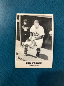 1950 REMAR BREAD OAKLAND OAKS BASEBALL DON PADGETT CARD (EX-MT) - Picture 1 of 2