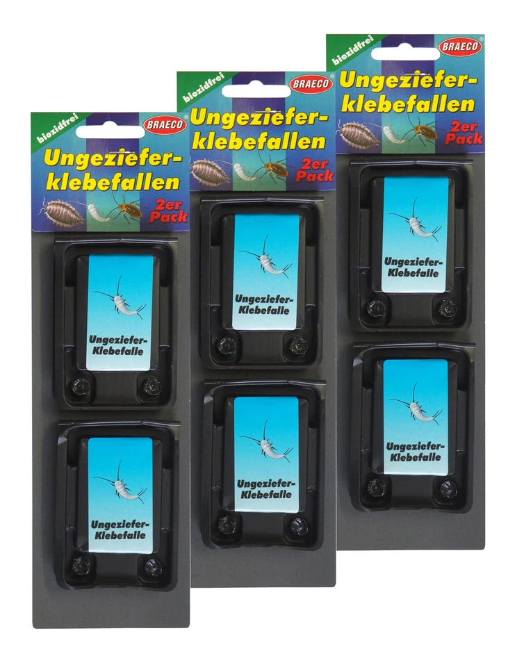 6 x Ungeziefer-Klebefallen, Ameisen-Falle, Insektenfalle, Köderdose - Bild 1 von 1