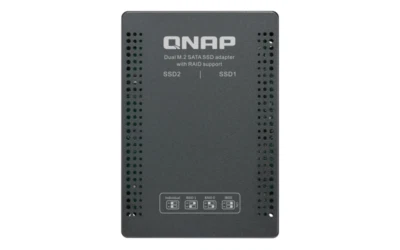 QNAP QDA-A2MAR Black Dual M.2 SATA SSD To 2.5” SATA RAID Adapter Converter - Image 1 of 4