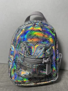 The Little Mermaid Mini Change Purse Bookbag Chrome Holographic Rainbow Tint - Picture 1 of 13