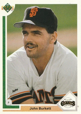 1991 Upper Deck #577 John Burkett - Image 1 of 3