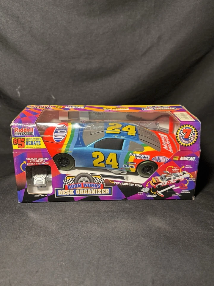 Raro Nuevo En Caja Riddell Jeff Gordon #24 Organizador Escritorio Coche Foto 1 de 4