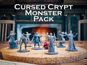 Cursed Crypt Monster Pack | 10 Miniatures Starter Set - DnD D&D Tabletop Minis - Bild 1 von 10