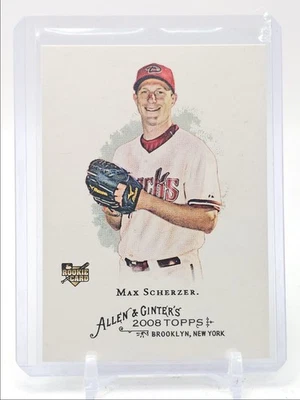 Max Scherzer 2008 Topps Allen & Ginter Rookie Diamondbacks #297 RC Q0071 Foto 1 de 2