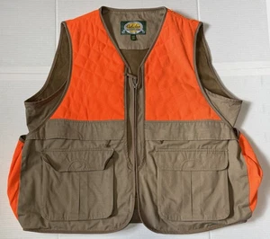 CABELAS Upland - Men's Beige & Blaze Orange Hunting Vest - X-Large XL - NWoT - Picture 1 of 6