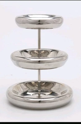 Orrefors Blobring 2006 Helene Tiedemann Tiered Serving Tray Sweden  - Image 1 of 4