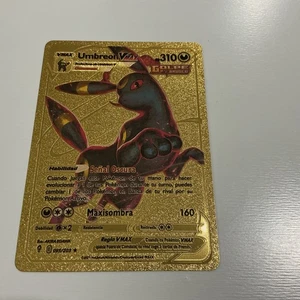 Pokémon Umbreon Vmax Dinamax Gold Foil Fan Art Textured 095/203 PS 310 Display - Picture 1 of 3