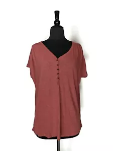 Old Navy Short Sleeve V-Neck Tunic Top Size M - Picture 1 of 3