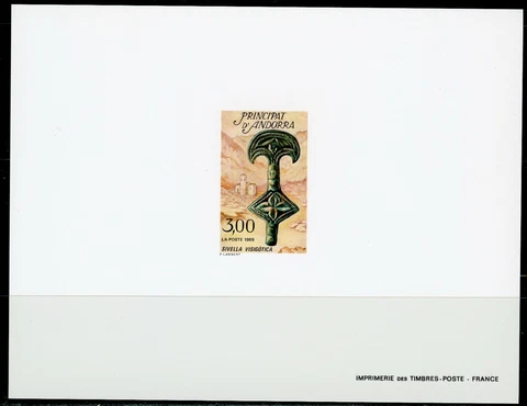 Andorra Proof Luxury Proof Yvert 381 Heritage Andorran Part of Belt Cover
