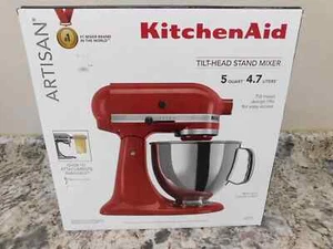 KitchenAid Artisan Series 5 Quart Tilt-Head Stand Mixer, Red KSM150PSER MRP $500 - Picture 1 of 4