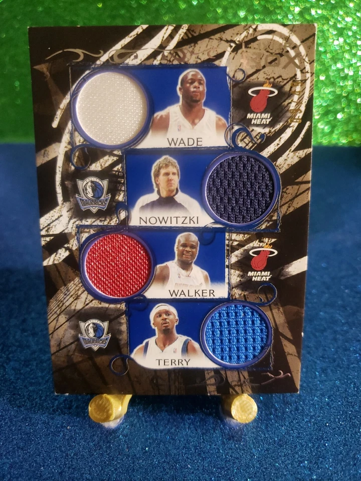  Topps Luxury Box 2007 parche de 8 vías SP 09/49 O'Neal, Wade, Norwitzki, Stackhouse++++ Foto 1 de 3