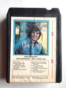 John Davidson (John Davidson...Well,Here I Am) 8 Track Tape (Pop)(1973) - Picture 1 of 4