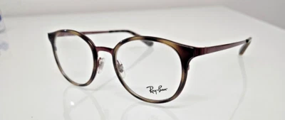 Ray Ban RB6372M 2922 Womens Havana/Burgundy Oval Eyeglasses Frames 50/19~145 - Image 1 of 4