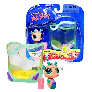 Jahr 2005 Littlest Pet Shop LPS tragbare Haustiere quietschend sauber SEEPHORSE #142 - Bild 1 von 1