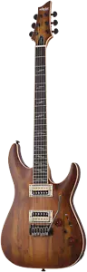 Schecter C-1 Exotic Spalted Maple Electric Guitar Natural Vintage Burst, 3338 - Picture 1 of 12