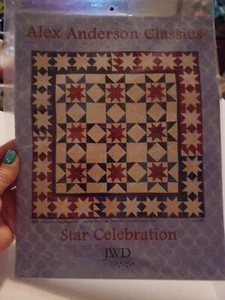 Alex Anderson Classic Star Celebration Quilt Pattern Autographed Patriotic July - Picture 1 of 3