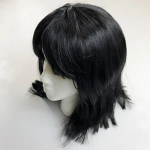 MICHELE'S Wig Collection Peggy Sue Wig OS Black Bob w/Bangs Halloween Costume - Picture 1 of 8