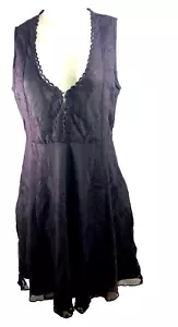 Shyanne Boot Barn Lace Dark Plum Sleeveless Dress Small - Picture 1 of 9