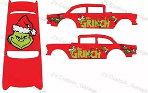 Grinch 55 gasser white toner water slide decal For 1/64 scale custom diecast - Picture 1 of 1