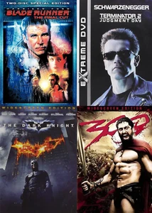 Blade Runner / Terminator 2 / The Dark Knight / 300 (4 DVDs) - Picture 1 of 1