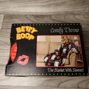 Betty Boop Comfy Throw The Blanket With Sleeves 2010 48"x 71" NOS - Picture 1 of 3