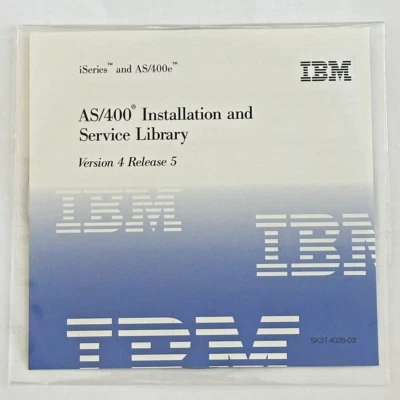 IBM AS/400e iSeries Installation and Service Library Version 4 Release 5 UAC731 - Image 1 of 2