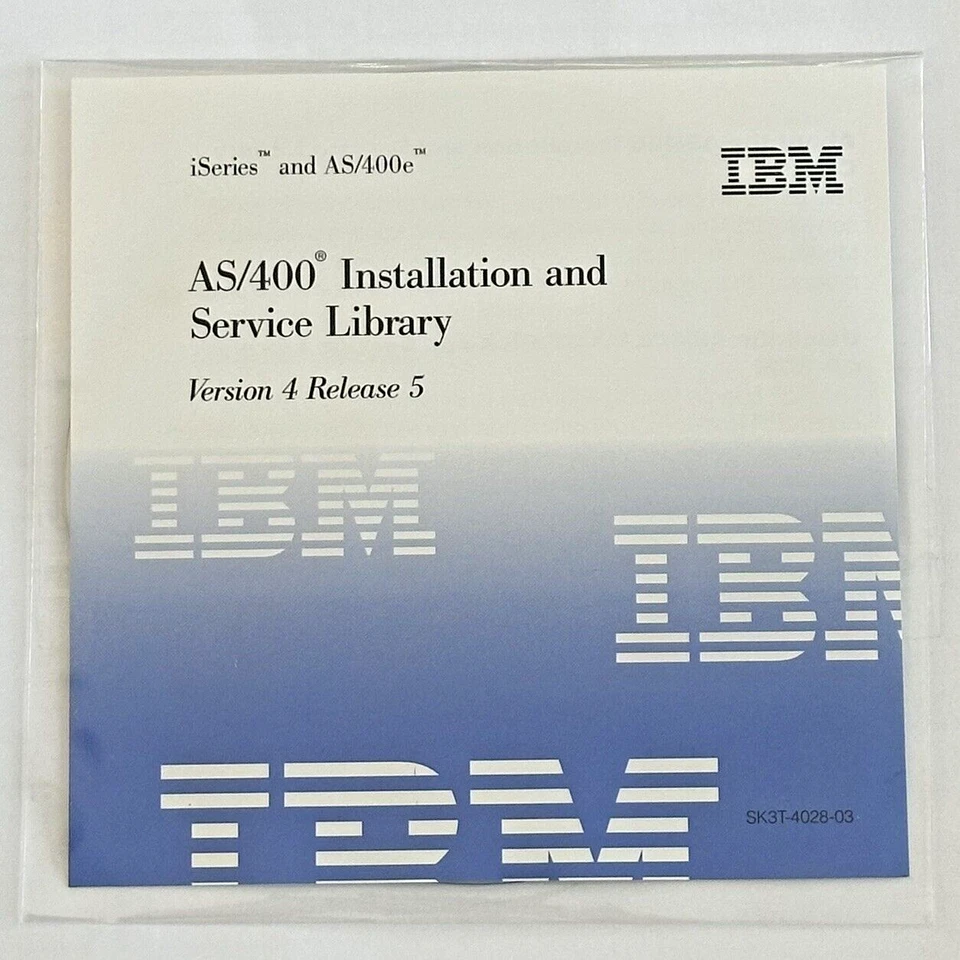 IBM AS/400e iSeries Installation and Service Library Version 4 Release 5 UAC731 - Image 1 of 2