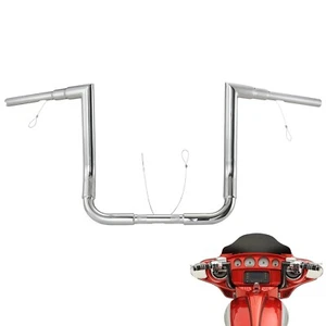 12" Handlebar for 1996-2023 Harley Street Electra Glide with Batwing Fairing - Picture 1 of 7