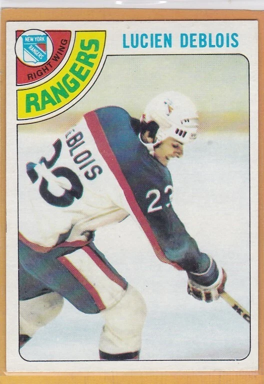 1978-79 TOPPS HOCKEY LUCIEN DEBLOIS ROOKIE #136 RANGERS EX/EXMT *A4070 - Image 1 of 1