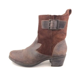 OluKai Kaiulani Ankle Boots Womens Size 10 EU 40 Kona Coffee Brown Suede Leather - Picture 1 of 13