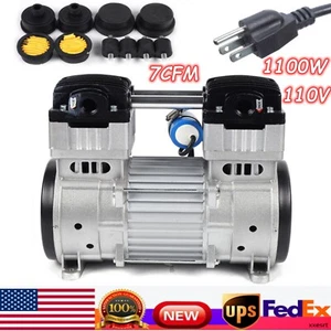 1100W 7CFM Silent Air Pump Compressor Head Small Air Mute Oilless Vacuum Pump - Picture 1 of 15