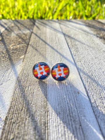 Houston Astros stud earrings Cover