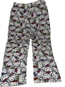 Women’s Hello Kitty Pajama Pants Size Medium Neon Colorful Bows 2016 Super Soft - Picture 1 of 3