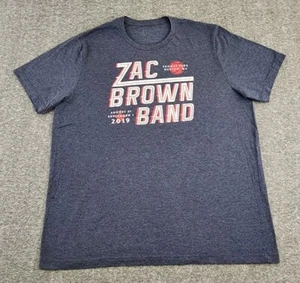 Zac Brown Band Shirt Uomo XXL 2XL Fenway Park Boston 2019 Concert Tour Adulto A29 - Foto 1 di 6