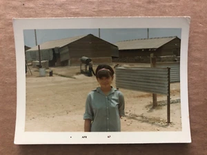Vintage PHOTO Vietnam War Vietnamese Girl Lady SAM XIM Cleans Rooms #33 - Picture 1 of 3