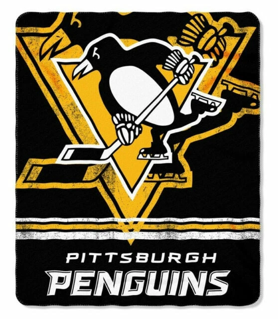 Northwest NHL Pittsburgh Penguins Fleece 50" x 60" Throw Blanket - Black