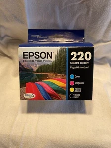 Epson 220 T220120-BCS Tinten CMYK 04.2023 Neu Versiegelter Karton - Bild 1 von 5