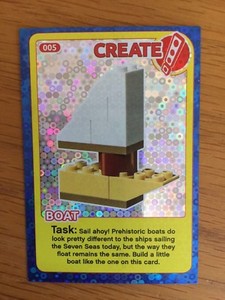 2018 Lego Incredible Inventions Create The World Boat Card # 005
