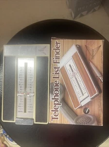 Telephone Index Flip Open Number Directory Vintage Alphabetical Storage Desk - Picture 1 of 2
